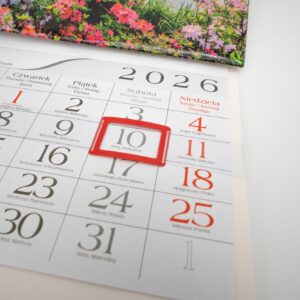 Okienka do kalendarzy z gumką L=300-310 mm, opakowanie 250 szt.