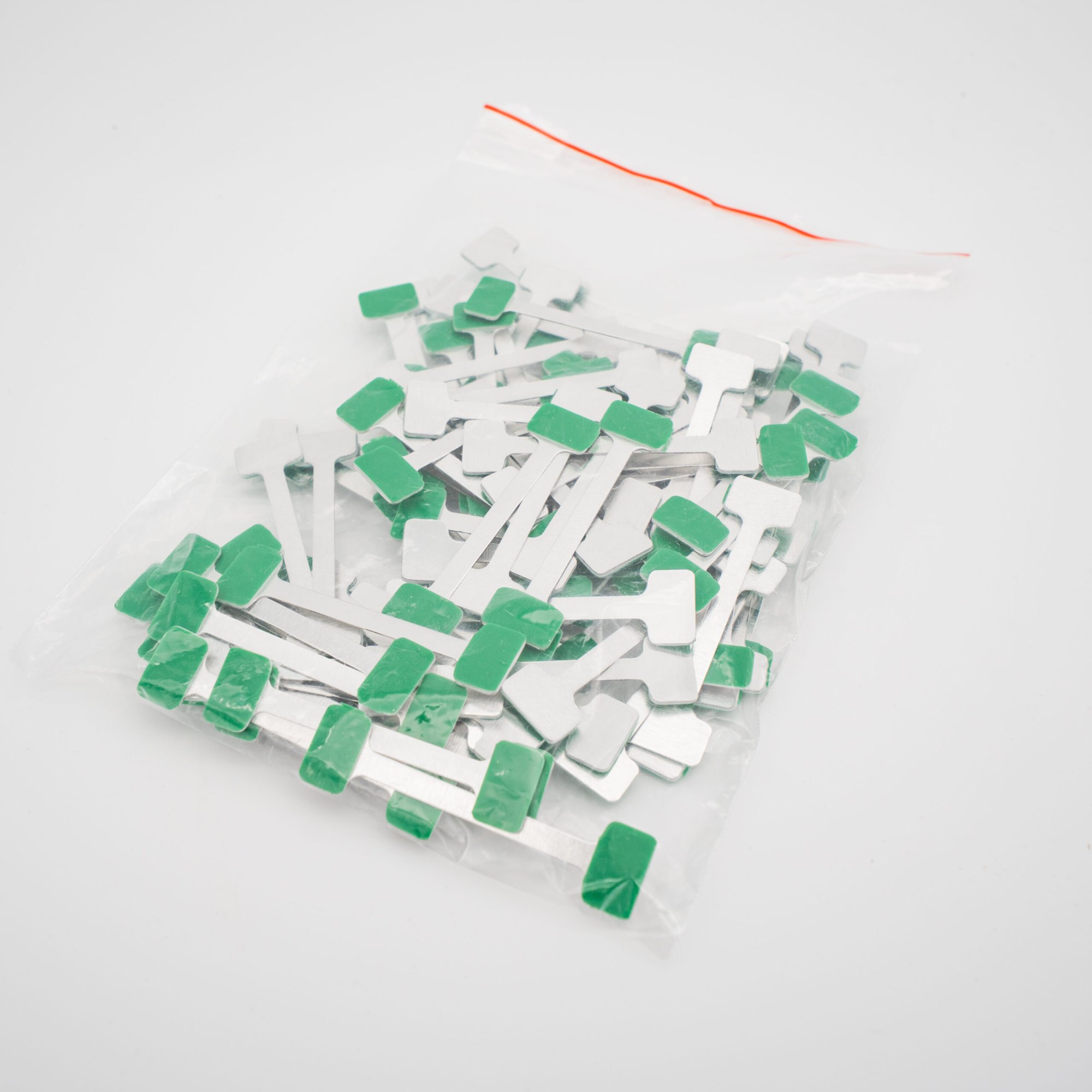 Ramiona aluminiowe prostokątne do wobblerów z taśmą piankową TWINSTICK typ A 050/070, opakowanie 100 szt. - obrazek 2