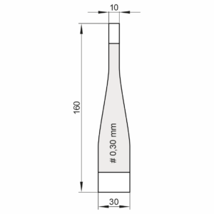 Kiwaki do wobblerów z taśmą klejącą przeźroczystą PET 030/160, opakowanie 100 szt.