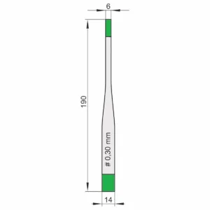 Kiwaki do wobblerów z taśmą klejącą piankową (białą) SLIM / B SPEC 030/190, opakowanie 100 szt.