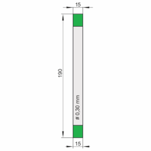 Kiwaki do wobblerów z taśmą klejącą piankową (białą) SLIM / S SPEC 030/190, opakowanie 100 szt.