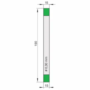 Kiwaki do wobblerów z taśmą klejącą piankową (białą) SLIM / S SPEC 030/190, opakowanie 100 szt.