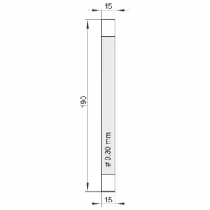 Kiwaki do wobblerów z taśmą klejącą przeźroczystą SLIM / S PET 030/190, opakowanie 100 szt.