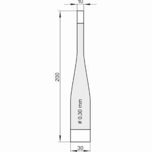 Kiwaki do wobblerów z taśmą klejącą przeźroczystą PET 030/200, opakowanie 100 szt.