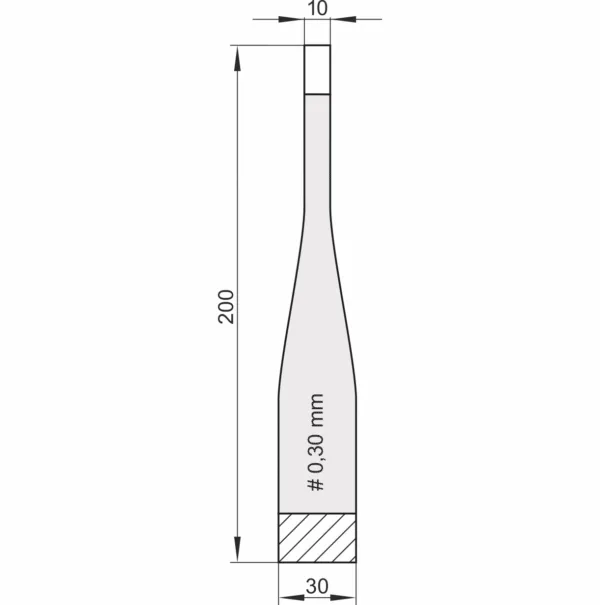 kiwak-szkic-estyma-200f Kiwaki do wobblerów z taśmą klejącą przeźroczystą po przeciwnych stronach FLIP 030/200, opakowanie 100 szt.